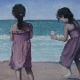 <I>Les jumelles</I>, aquarelle, 21"x15"